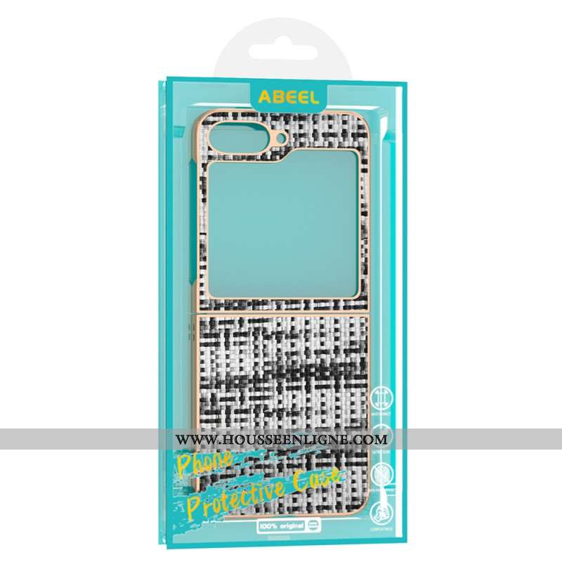 Coque Samsung Galaxy Z Flip 7 FE / Z Flip 6 Simili Cuir Texturé