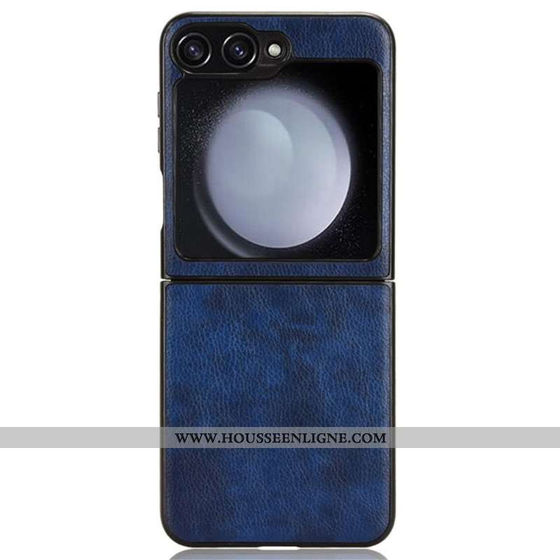 Coque Samsung Galaxy Z Flip 7 FE / Z Flip 6 Simili Cuir Vintage