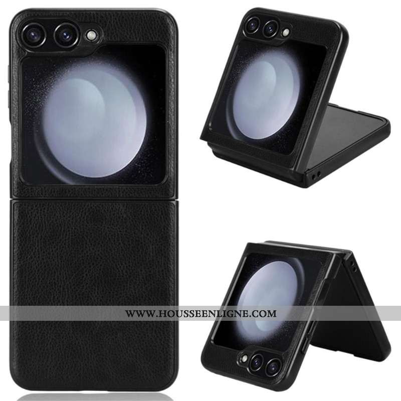 Coque Samsung Galaxy Z Flip 7 FE / Z Flip 6 Simili Cuir Vintage
