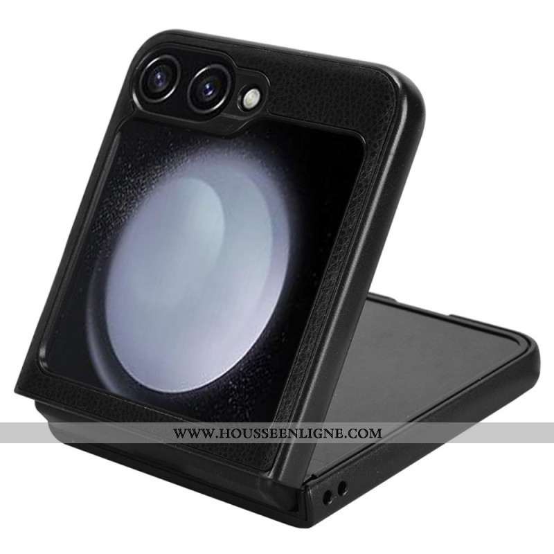 Coque Samsung Galaxy Z Flip 7 FE / Z Flip 6 Simili Cuir Vintage