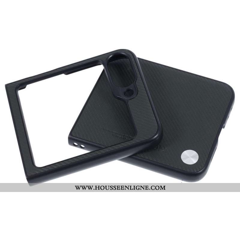 Coque Samsung Galaxy Z Flip 7 FE / Z Flip 6 Simili Cuir X-LEVEL