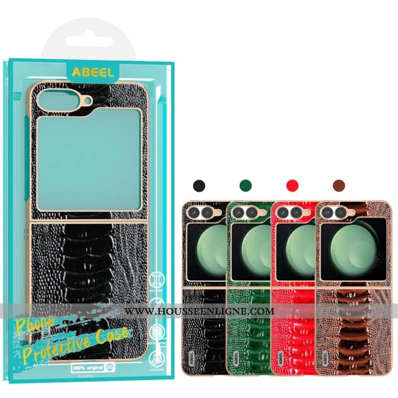 Coque Samsung Galaxy Z Flip 7 FE / Z Flip 6 Style Croco