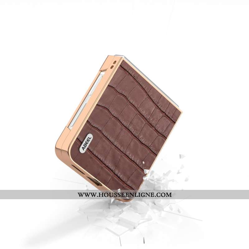 Coque Samsung Galaxy Z Flip 7 FE / Z Flip 6 Style Crocodile