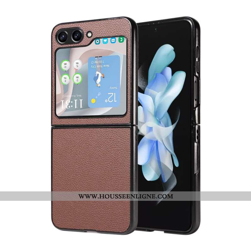 Coque Samsung Galaxy Z Flip 7 FE / Z Flip 6 Style Cuir Discret