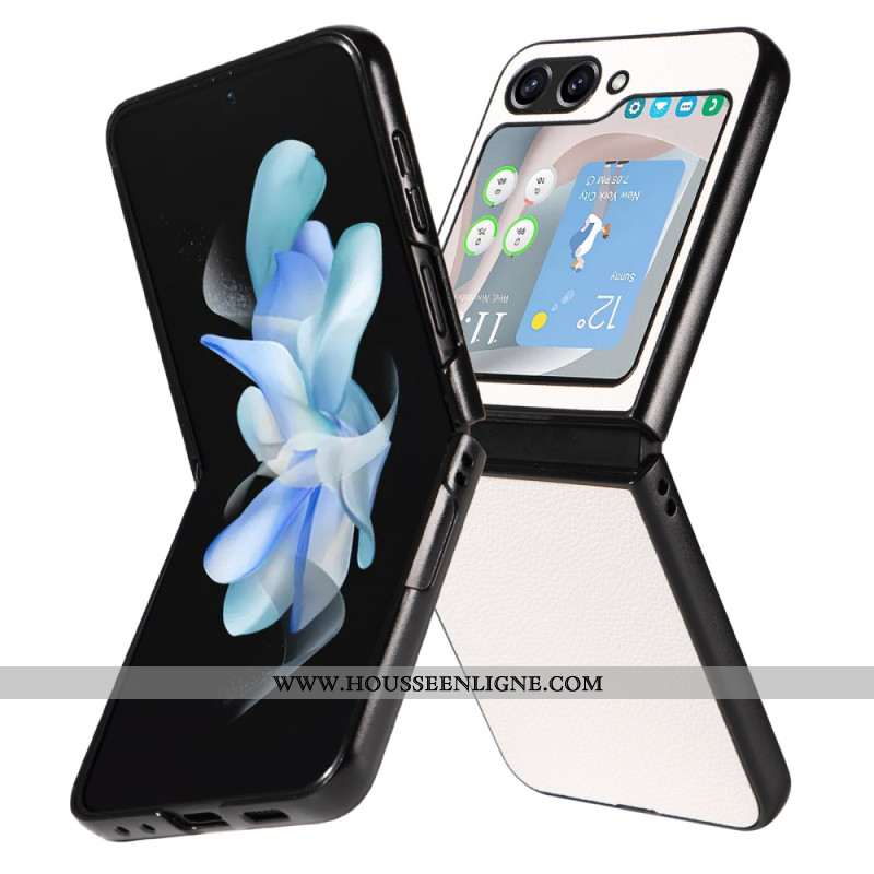 Coque Samsung Galaxy Z Flip 7 FE / Z Flip 6 Style Cuir Discret