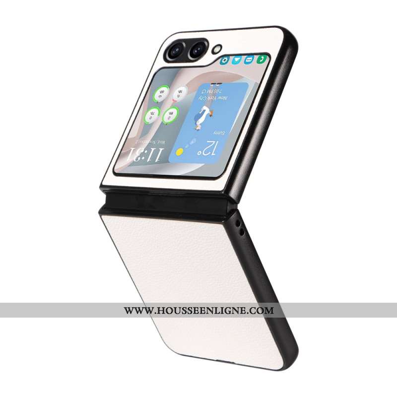 Coque Samsung Galaxy Z Flip 7 FE / Z Flip 6 Style Cuir Discret