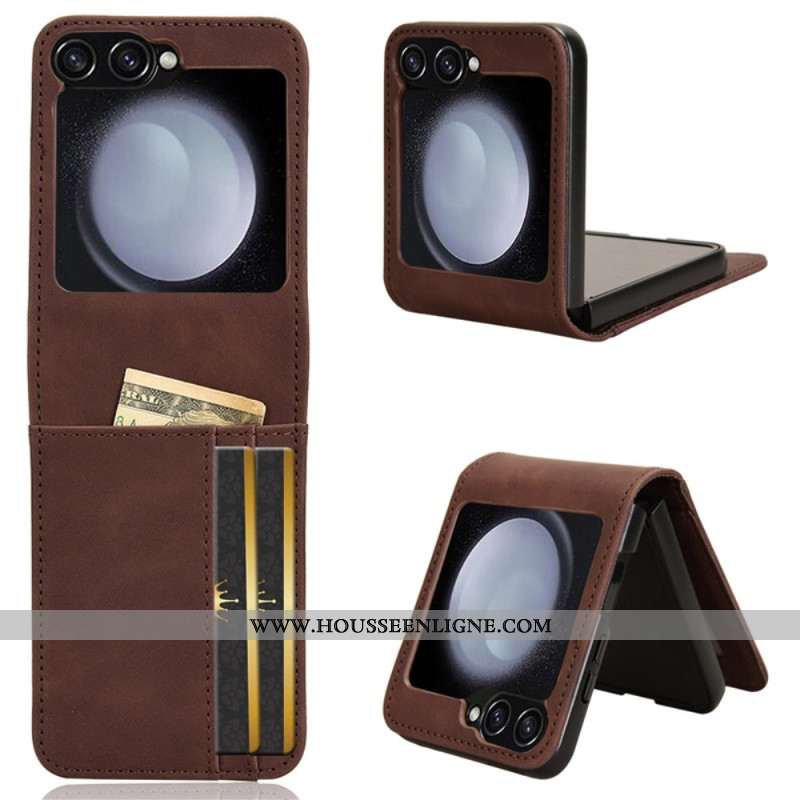 Coque Samsung Galaxy Z Flip 7 FE / Z Flip 6 Style Cuir Porte-Cartes