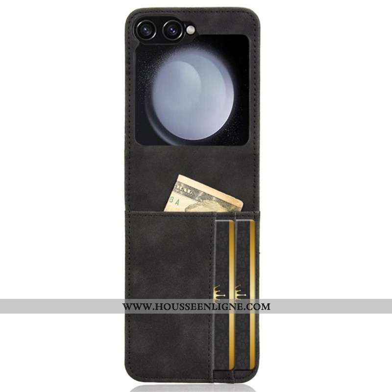 Coque Samsung Galaxy Z Flip 7 FE / Z Flip 6 Style Cuir Porte-Cartes