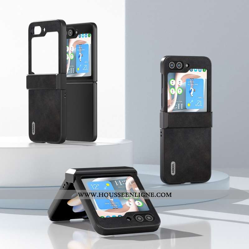 Coque Samsung Galaxy Z Flip 7 FE / Z Flip 6 Style Cuir Vintage ABEEL