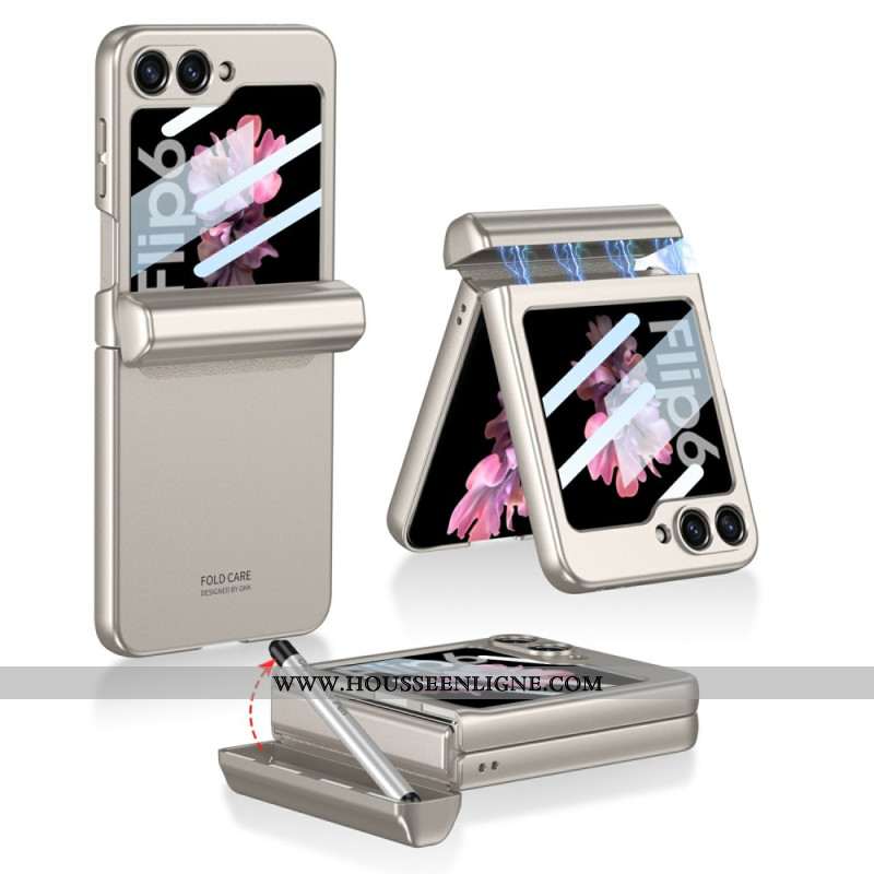 Coque Samsung Galaxy Z Flip 7 FE / Z Flip 6 Stylet et Charnière Magnétique