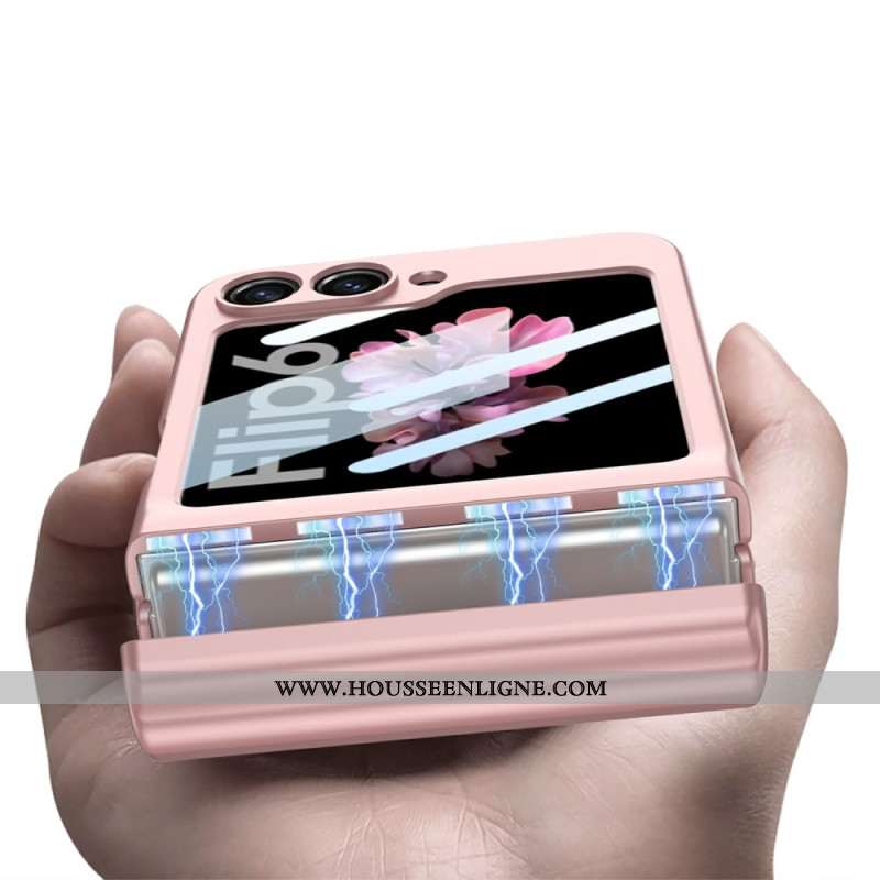 Coque Samsung Galaxy Z Flip 7 FE / Z Flip 6 Stylet et Charnière Magnétique