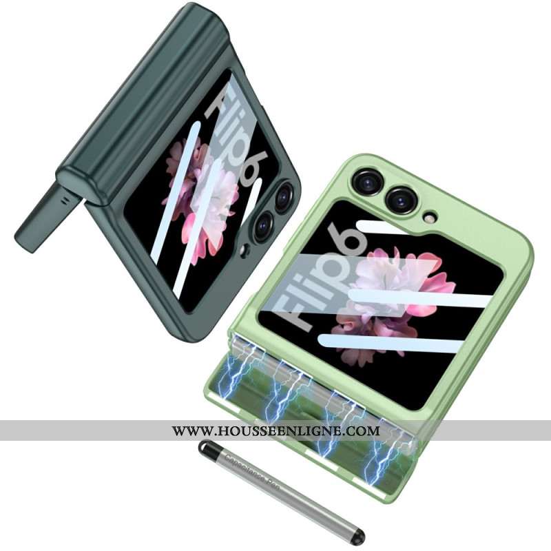 Coque Samsung Galaxy Z Flip 7 FE / Z Flip 6 Stylet et Charnière Magnétique