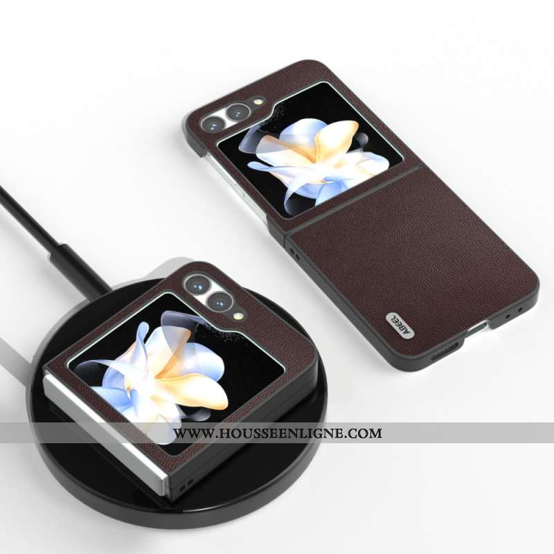 Coque Samsung Galaxy Z Flip 7 FE / Z Flip 6 Subtile Cuir