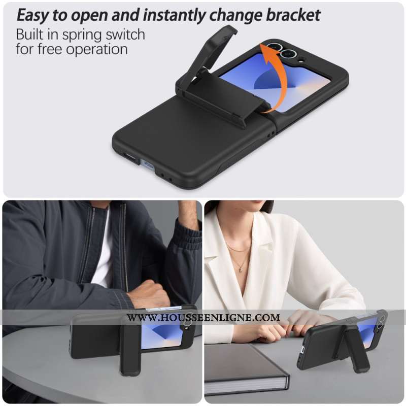 Coque Samsung Galaxy Z Flip 7 FE / Z Flip 6 Support Intégré et Porte-Carte