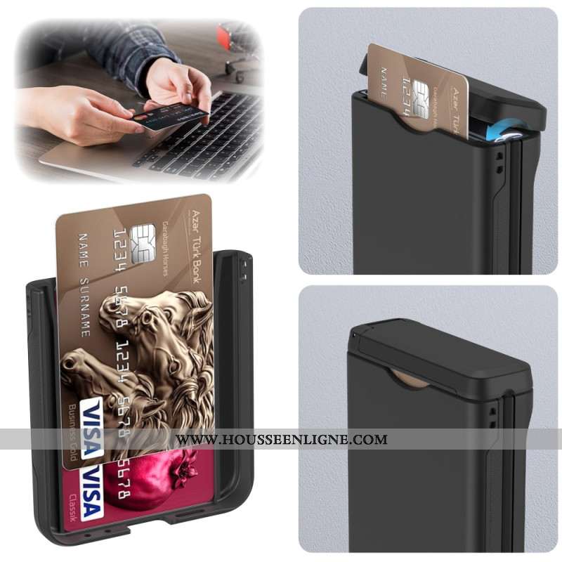Coque Samsung Galaxy Z Flip 7 FE / Z Flip 6 Support Intégré et Porte-Carte