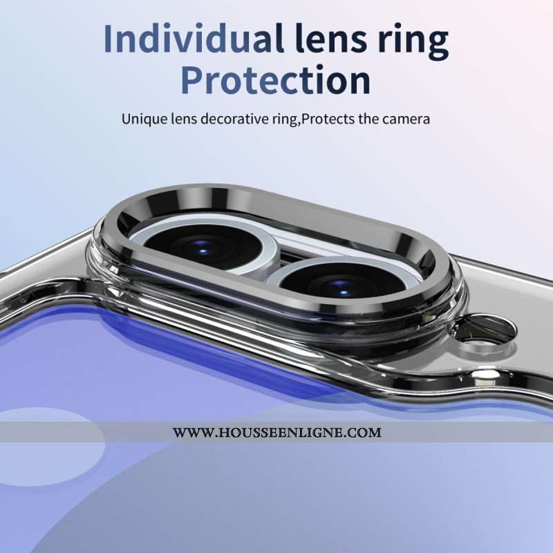 Coque Samsung Galaxy Z Flip 7 FE / Z Flip 6 Support Magnétique et Film Protecteur d'Écran HD