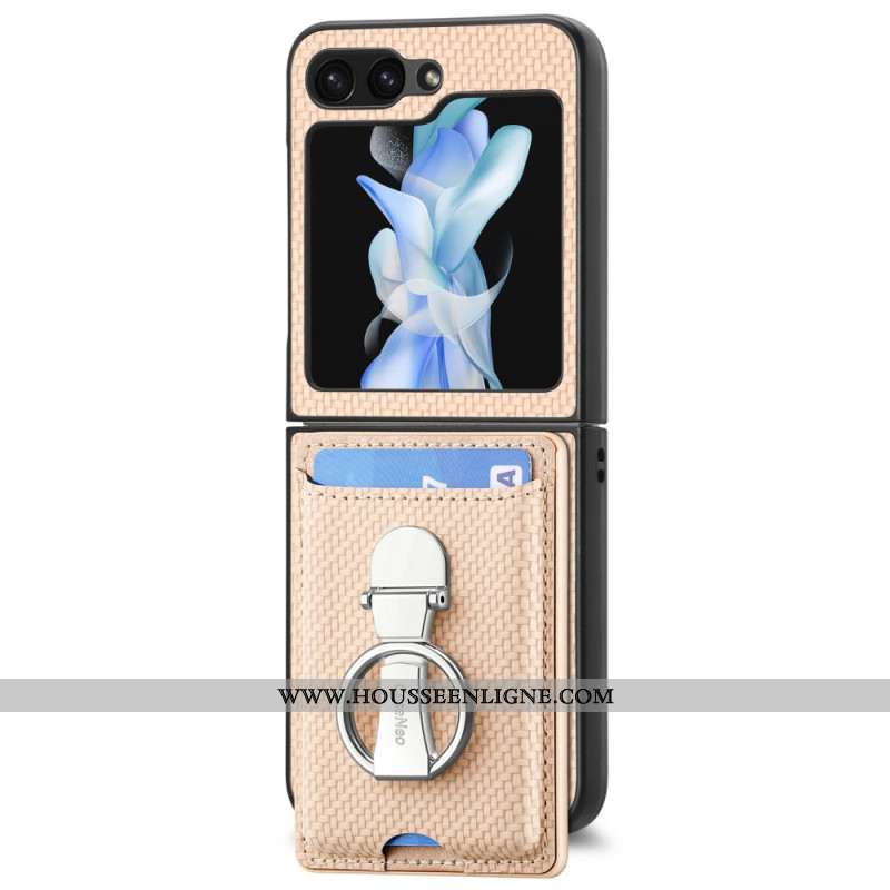 Coque Samsung Galaxy Z Flip 7 FE / Z Flip 6 Support Pliable et Porte-cartes
