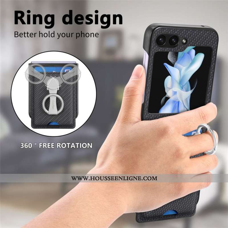 Coque Samsung Galaxy Z Flip 7 FE / Z Flip 6 Support Pliable et Porte-cartes