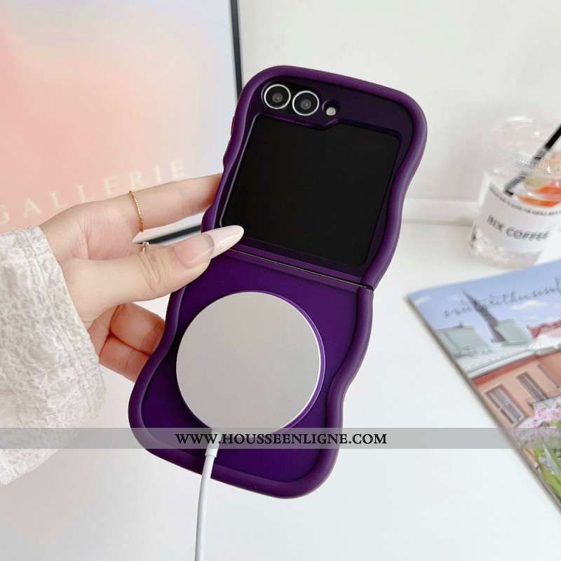 Coque Samsung Galaxy Z Flip 7 FE / Z Flip 6 Support Rotatif et Miroir Intégré