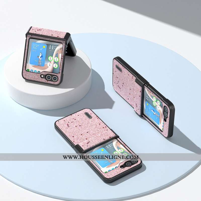 Coque Samsung Galaxy Z Flip 7 FE / Z Flip 6 Surface Scintillante ABEEL