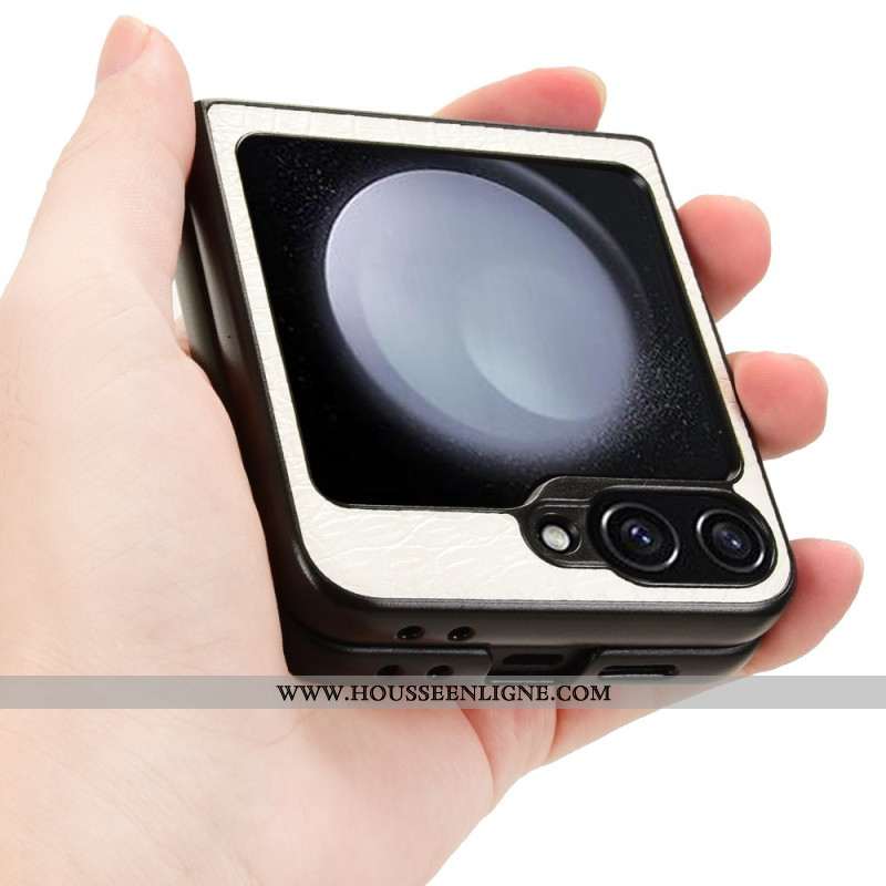 Coque Samsung Galaxy Z Flip 7 FE / Z Flip 6 Texture Crocodile