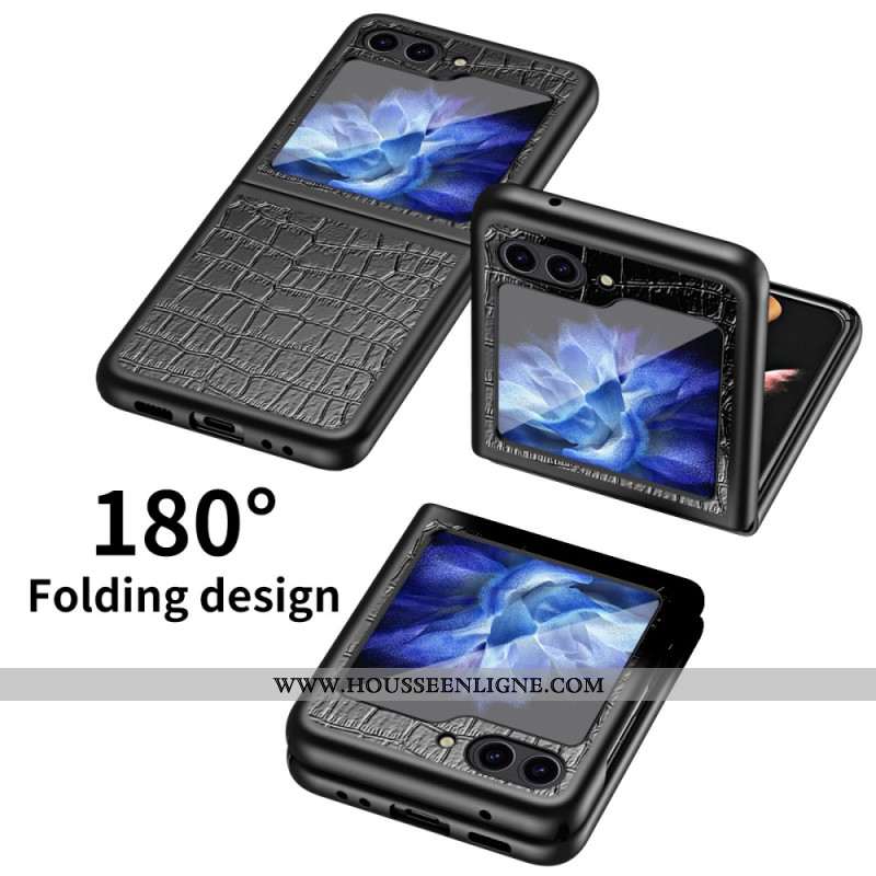 Coque Samsung Galaxy Z Flip 7 FE / Z Flip 6 Texture Crocodile