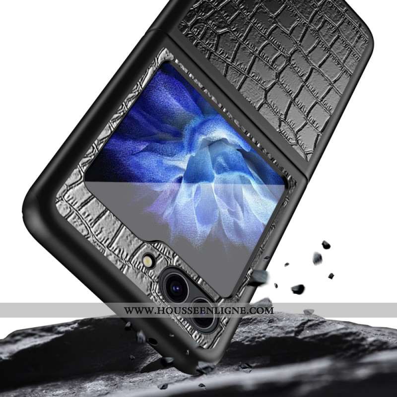 Coque Samsung Galaxy Z Flip 7 FE / Z Flip 6 Texture Crocodile