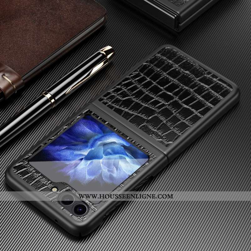 Coque Samsung Galaxy Z Flip 7 FE / Z Flip 6 Texture Crocodile