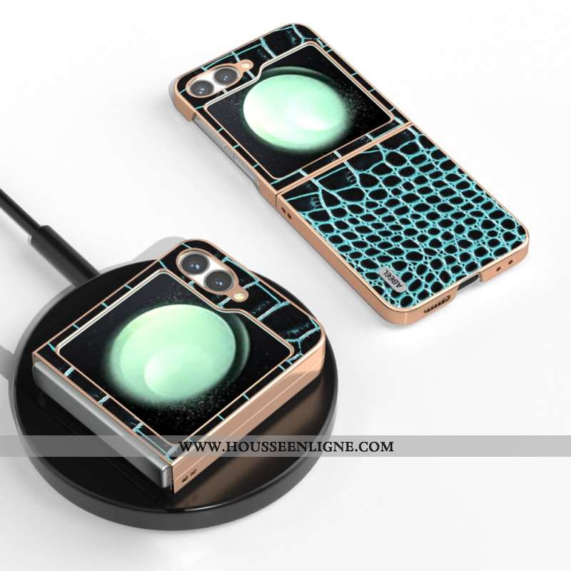 Coque Samsung Galaxy Z Flip 7 FE / Z Flip 6 Texture Crocodile