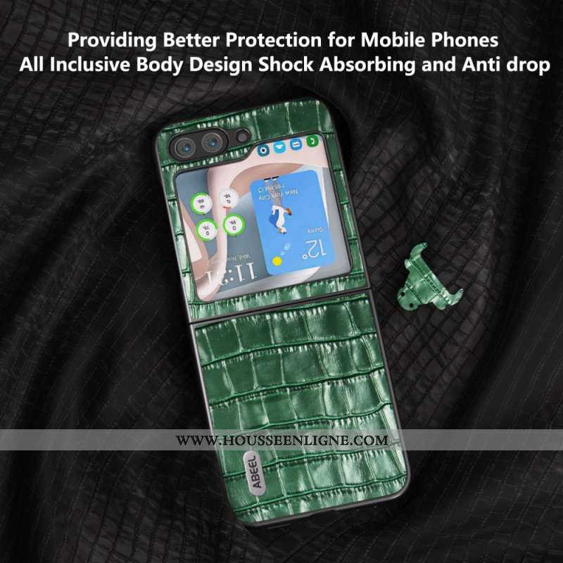 Coque Samsung Galaxy Z Flip 7 FE / Z Flip 6 Texture Crocodile Premium