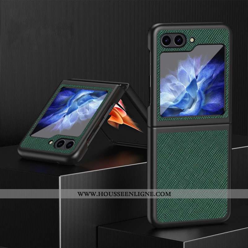 Coque Samsung Galaxy Z Flip 7 FE / Z Flip 6 Texture Croisée