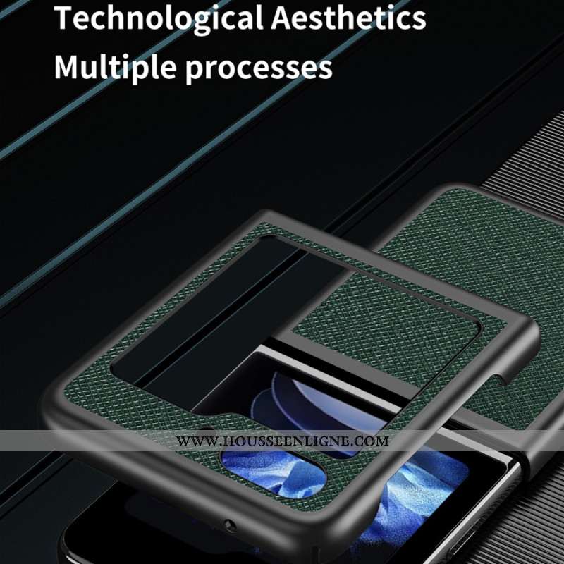 Coque Samsung Galaxy Z Flip 7 FE / Z Flip 6 Texture Croisée