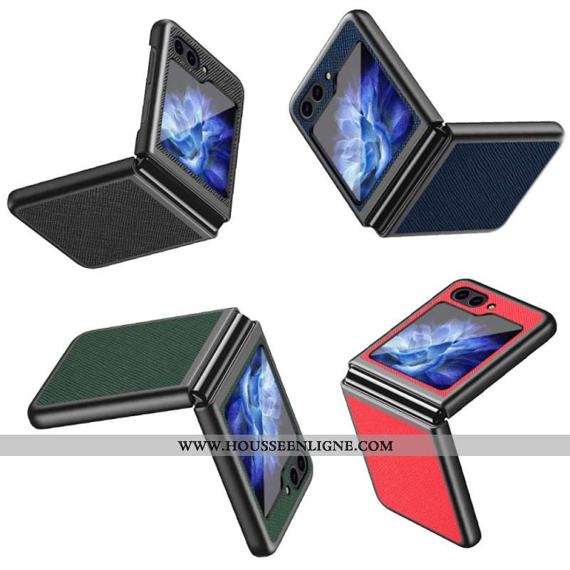 Coque Samsung Galaxy Z Flip 7 FE / Z Flip 6 Texture Croisée