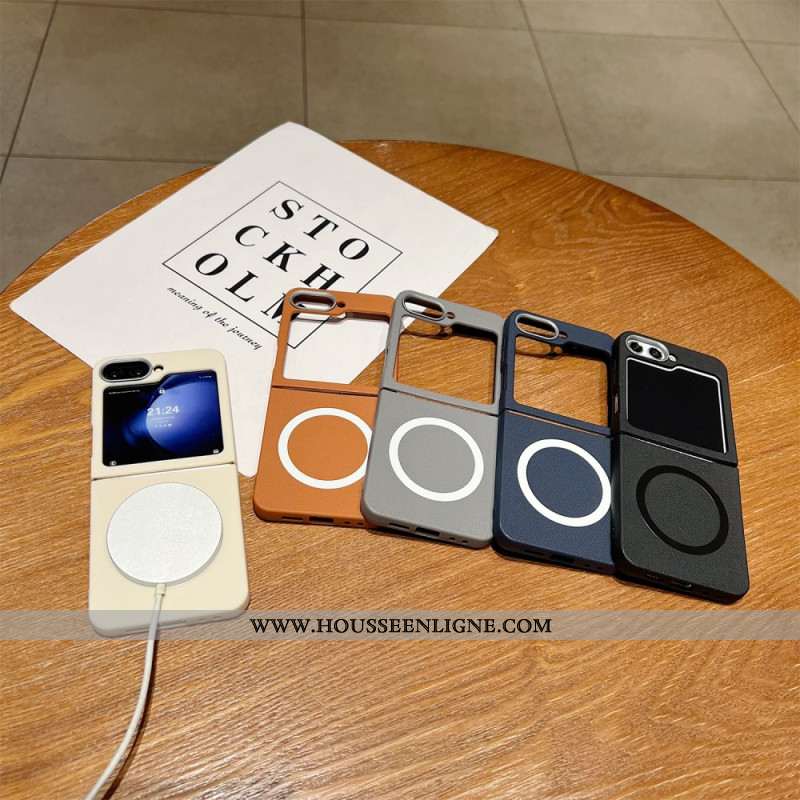 Coque Samsung Galaxy Z Flip 7 FE / Z Flip 6 Texture Cuir