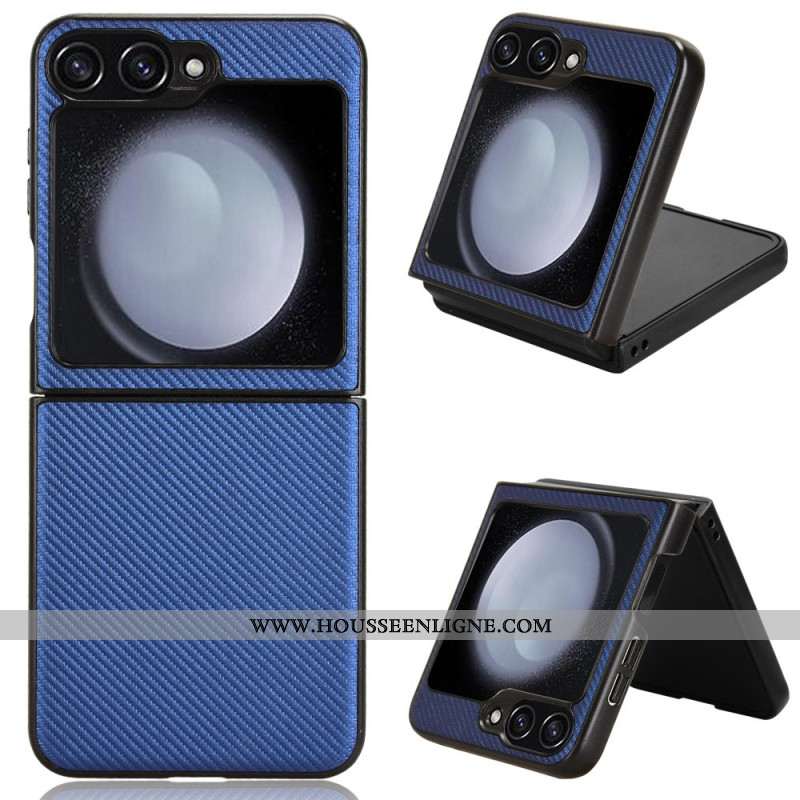 Coque Samsung Galaxy Z Flip 7 FE / Z Flip 6 Texture Fibre Carbone