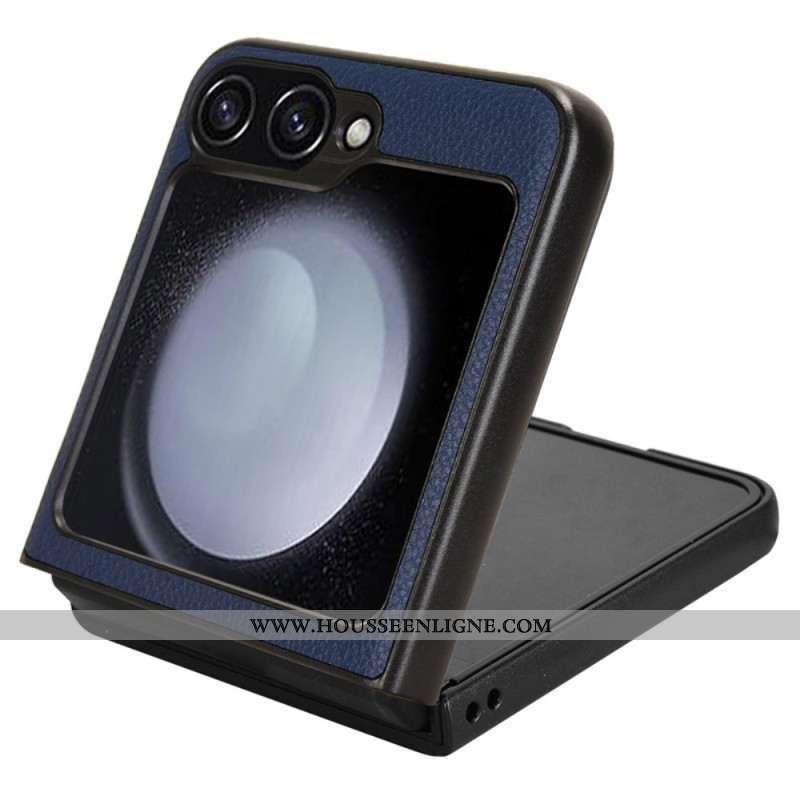 Coque Samsung Galaxy Z Flip 7 FE / Z Flip 6 Texture Litchi Porte-Cartes