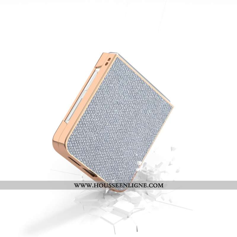 Coque Samsung Galaxy Z Flip 7 FE / Z Flip 6 Texture Strass