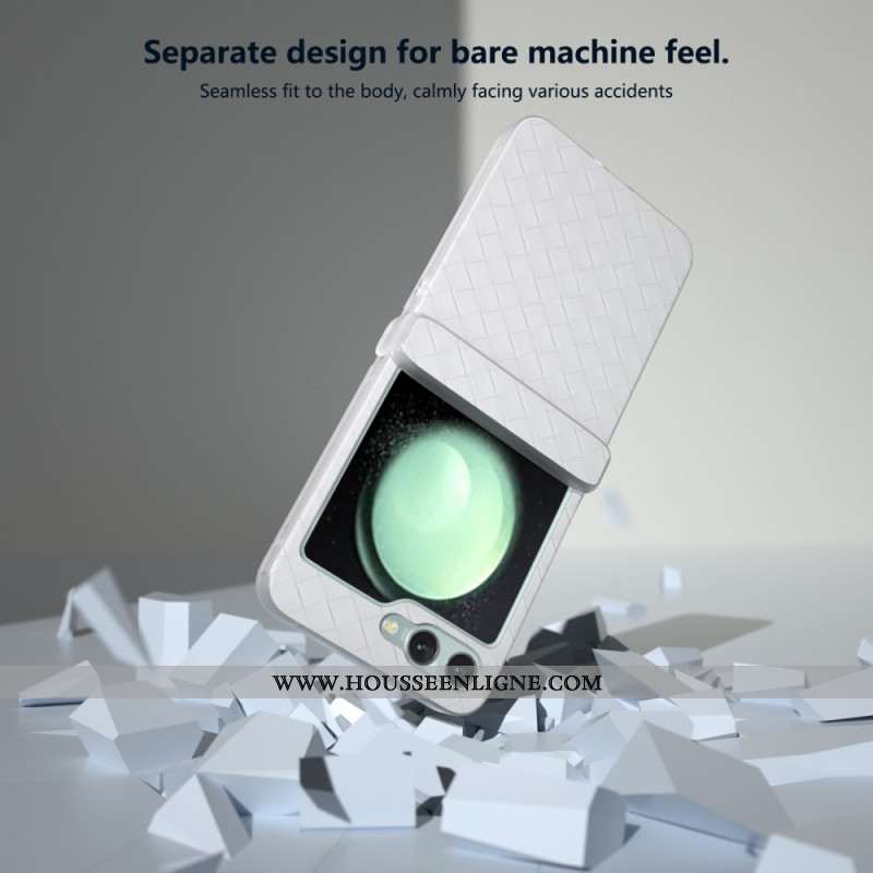 Coque Samsung Galaxy Z Flip 7 FE / Z Flip 6 Texture Tissée