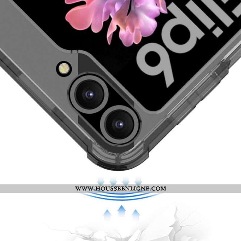 Coque Samsung Galaxy Z Flip 7 FE / Z Flip 6 Transparente Anneau-Support GKK