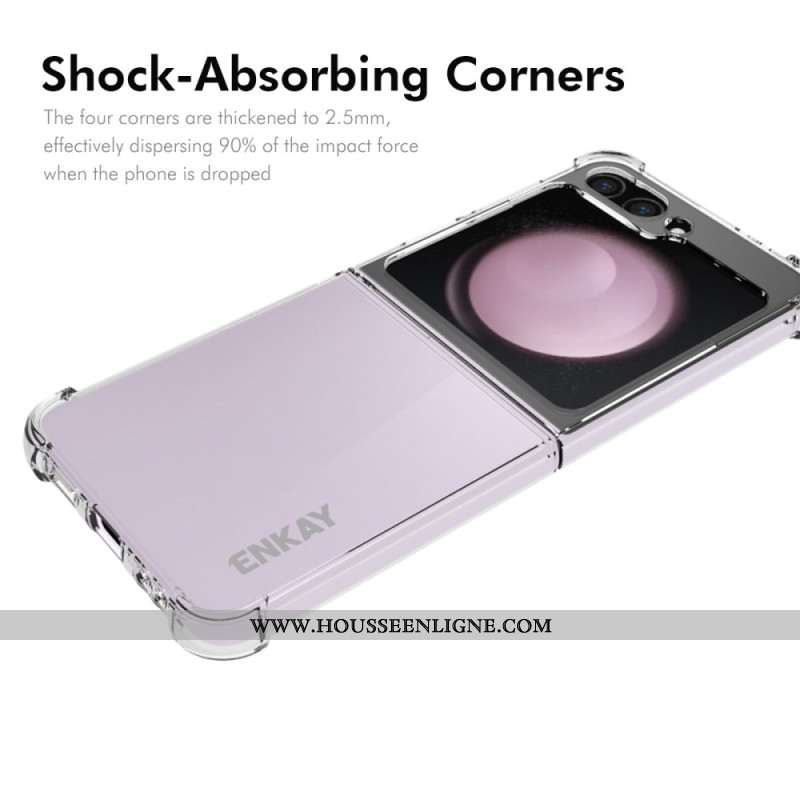 Coque Samsung Galaxy Z Flip 7 FE / Z Flip 6 Transparente Coins Renforcés ENKAY