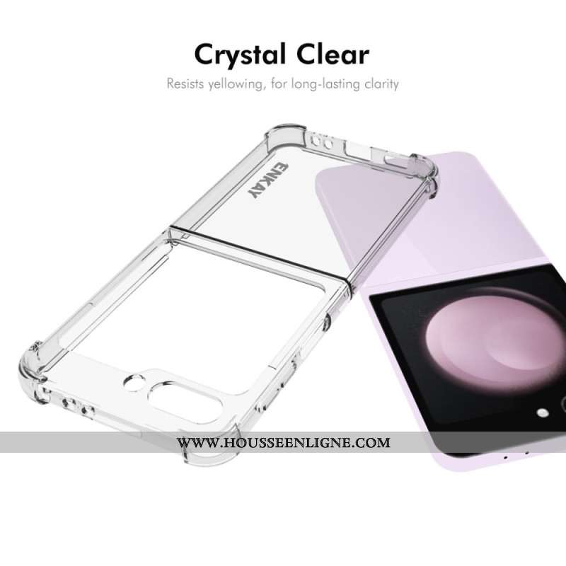 Coque Samsung Galaxy Z Flip 7 FE / Z Flip 6 Transparente Coins Renforcés ENKAY