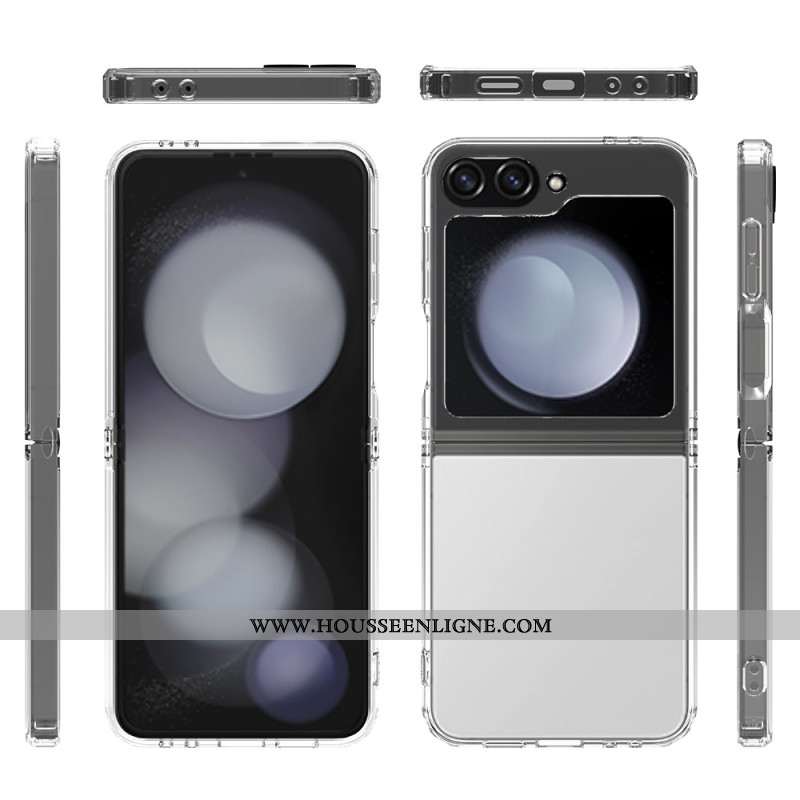 Coque Samsung Galaxy Z Flip 7 FE / Z Flip 6 Transparente Design Monobloc