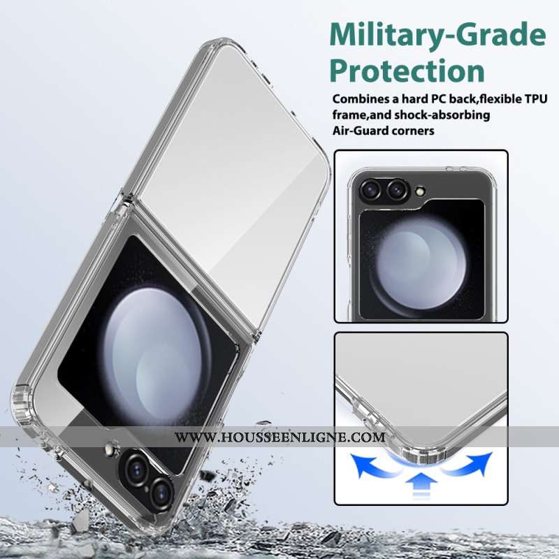 Coque Samsung Galaxy Z Flip 7 FE / Z Flip 6 Transparente Design Monobloc