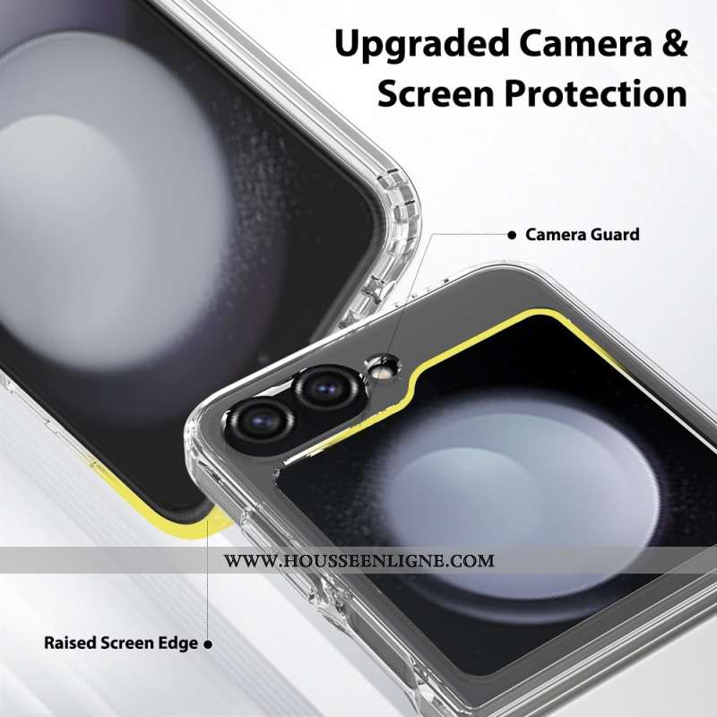Coque Samsung Galaxy Z Flip 7 FE / Z Flip 6 Transparente Design Monobloc
