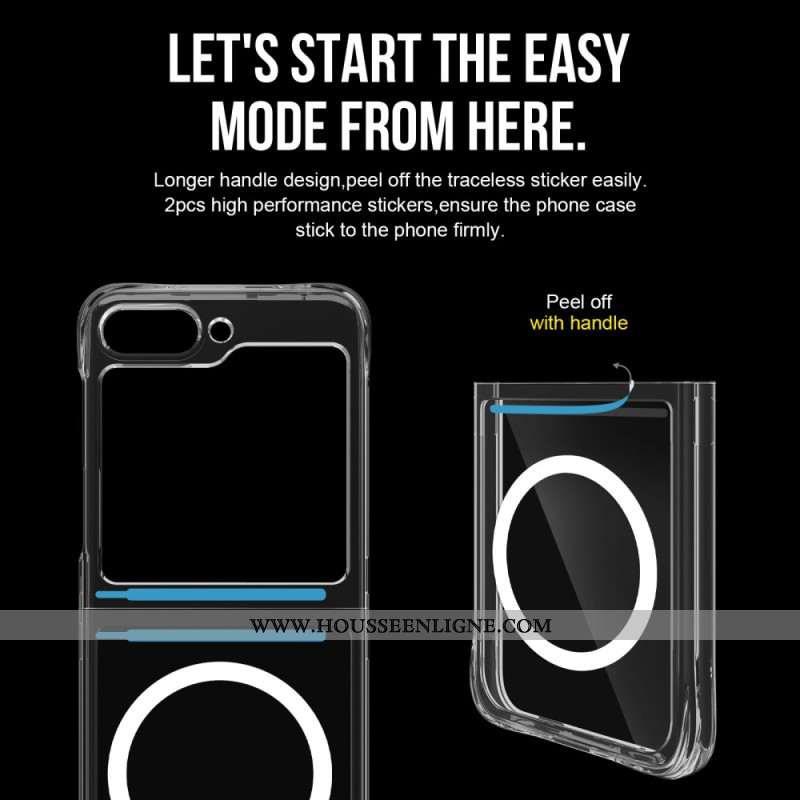 Coque Samsung Galaxy Z Flip 7 FE / Z Flip 6 Transparente Magnétique