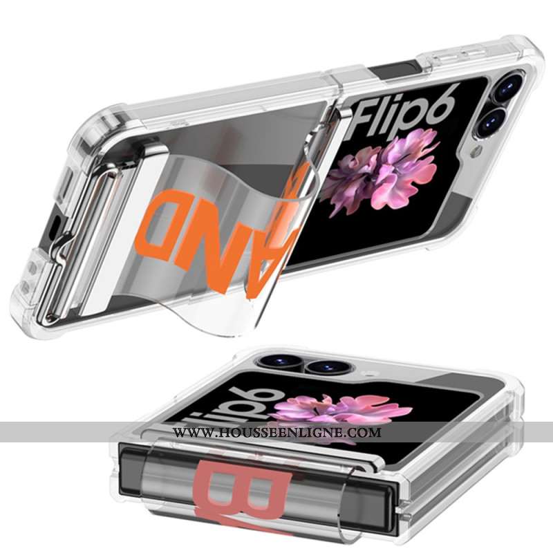Coque Samsung Galaxy Z Flip 7 FE / Z Flip 6 Transparente Sangle