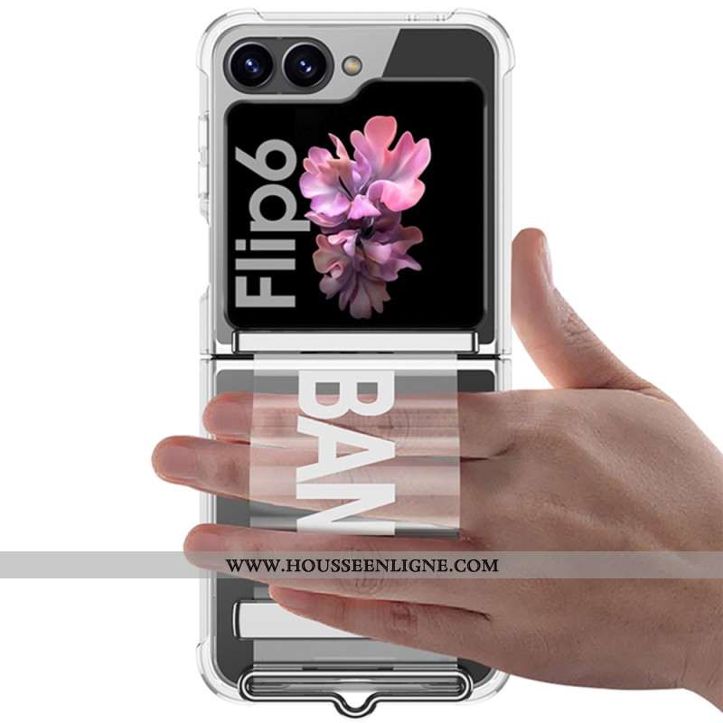 Coque Samsung Galaxy Z Flip 7 FE / Z Flip 6 Transparente Sangle
