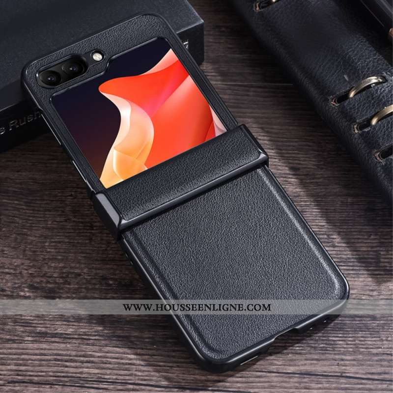 Coque Samsung Galaxy Z Flip 7 FE / Z Flip 6 Ultra Mince Simili Cuir