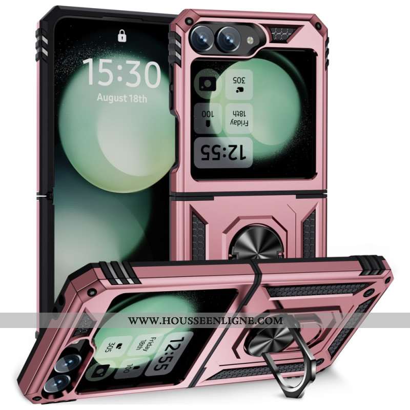 Coque Samsung Galaxy Z Flip 7 FE / Z Flip 6 Ultra Résistante Anneau-Support