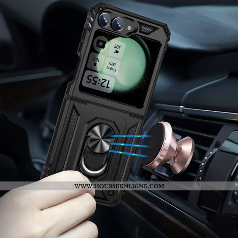 Coque Samsung Galaxy Z Flip 7 FE / Z Flip 6 Ultra Résistante Anneau-Support